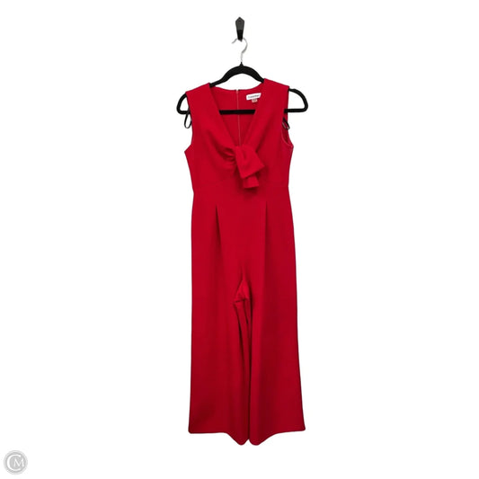 Jumpsuit By Calvin Klein In Red, Size: 4