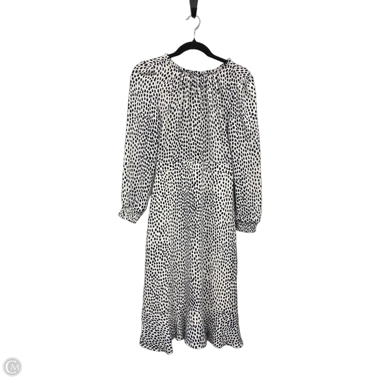 Dress Casual Midi By J. Crew In Black & White, Size: 0