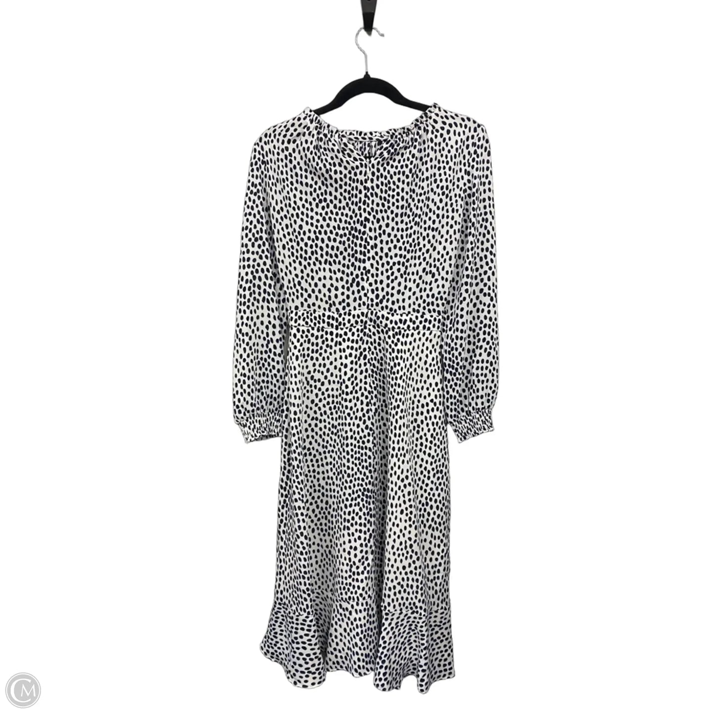 Dress Casual Midi By J. Crew In Black & White, Size: 0