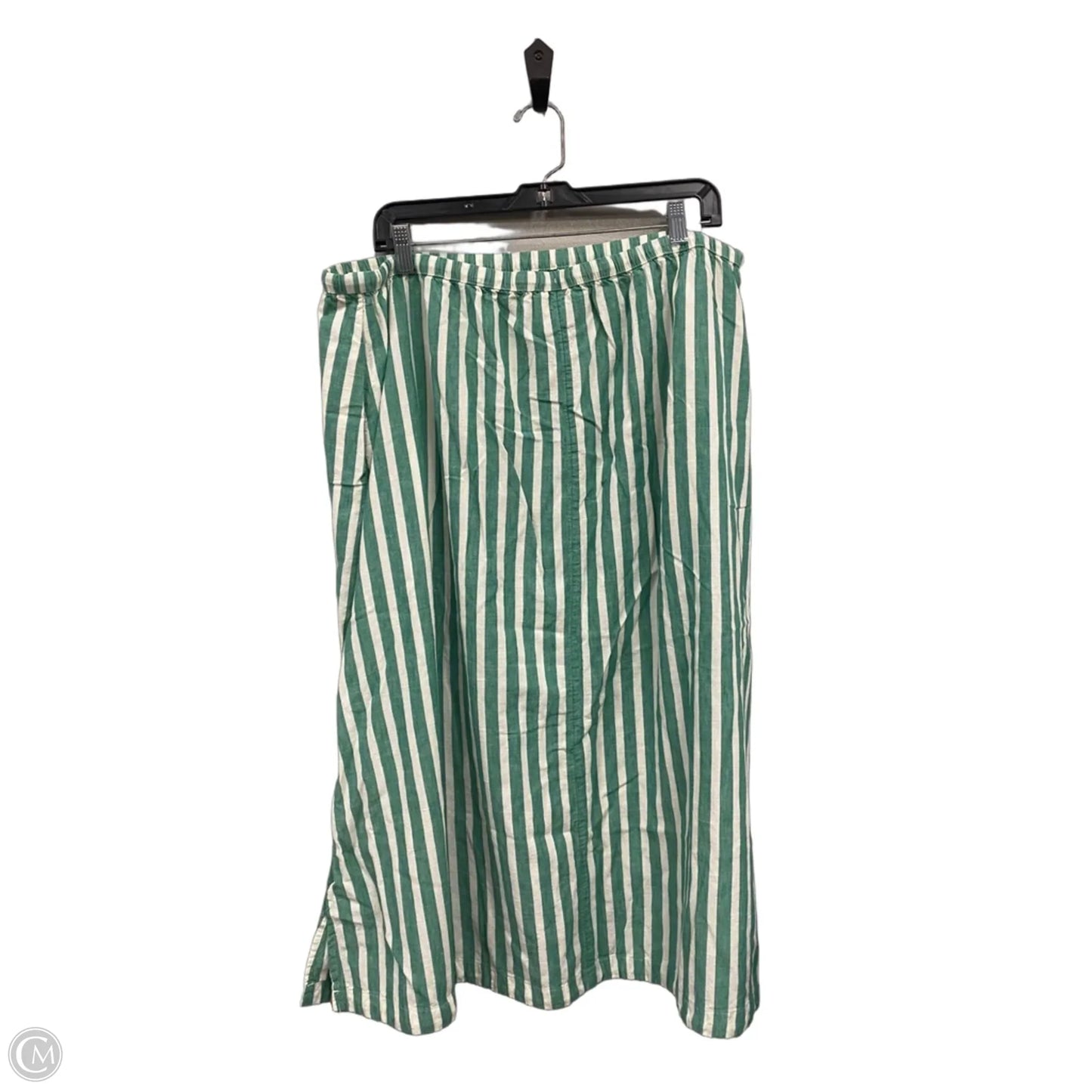 Skirt Midi By Universal Thread In Green & White, Size: Xl