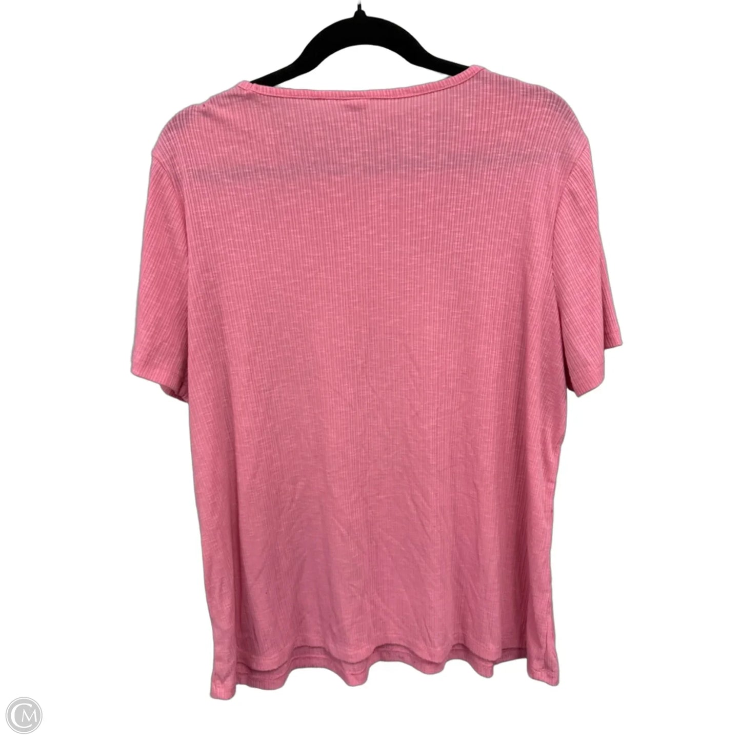 Top Short Sleeve Basic By Old Navy In Pink, Size: L