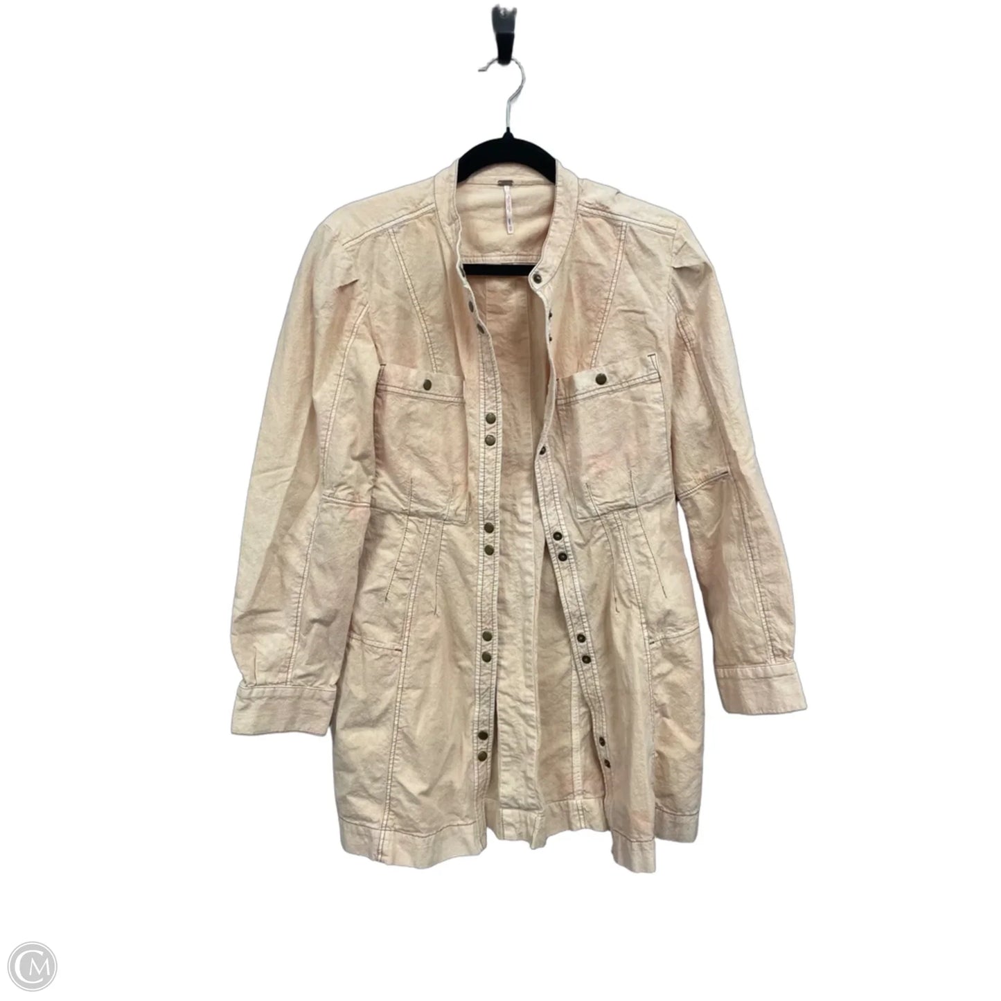 Jacket Utility By Free People In Peach, Size: Xs
