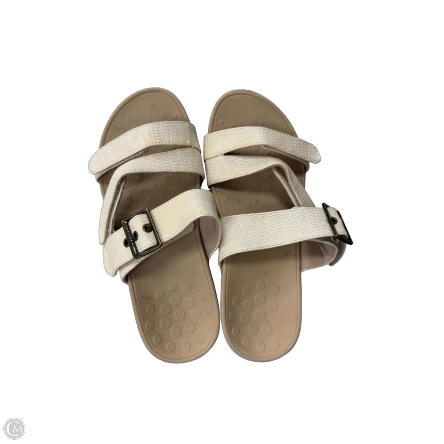 Sandals Heels Platform By Vionic In Cream, Size: 7