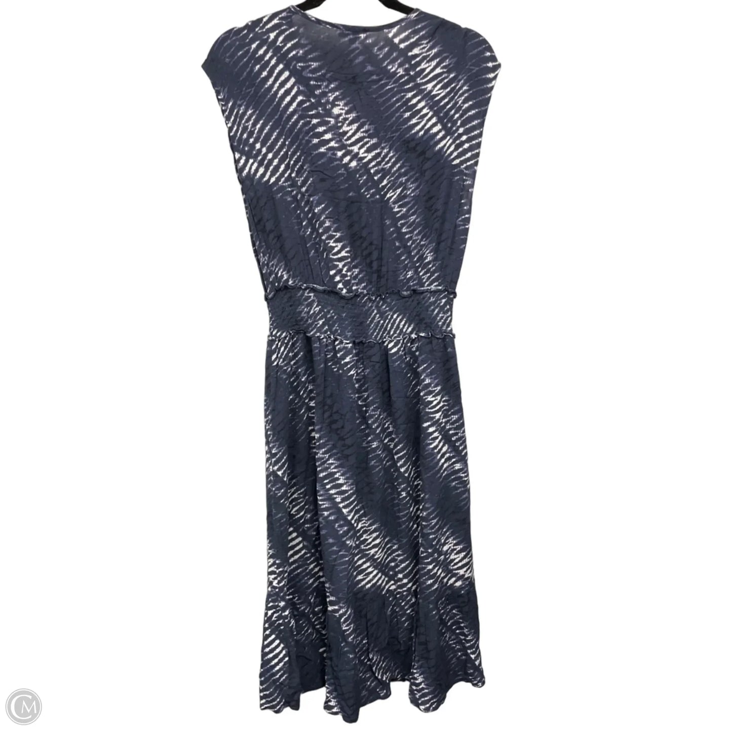 Dress Casual Midi By Rails In Blue & White, Size: M