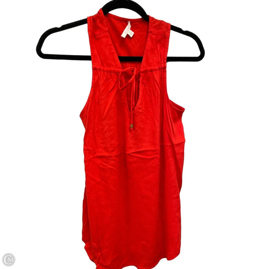 Blouse Sleeveless By Ella Moss In Red, Size: Xxl