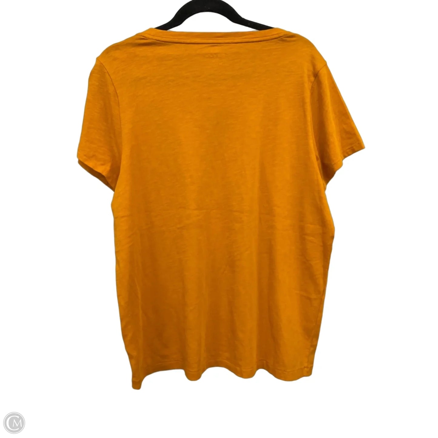 Top Short Sleeve Basic By J. Crew In Gold, Size: Xxl