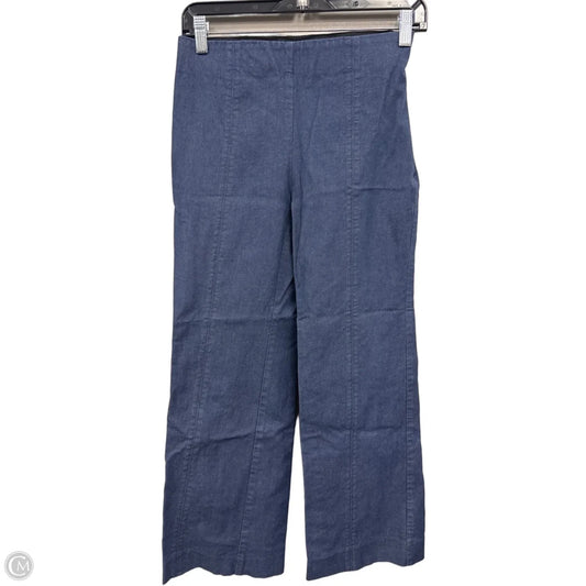 Pants Wide Leg By Talbots In Blue Denim, Size: 2p