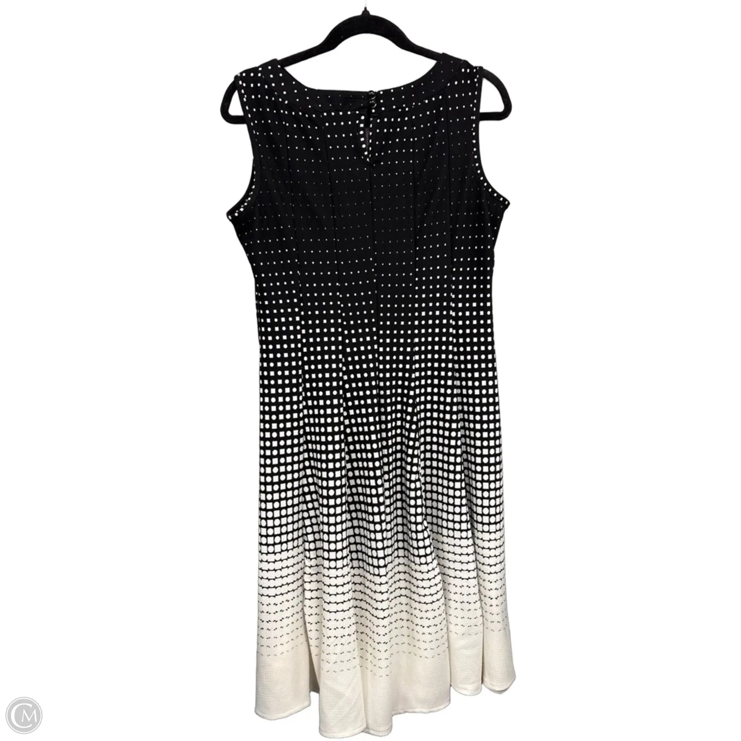 Dress Casual Midi By Haani In Black & White, Size: Lp