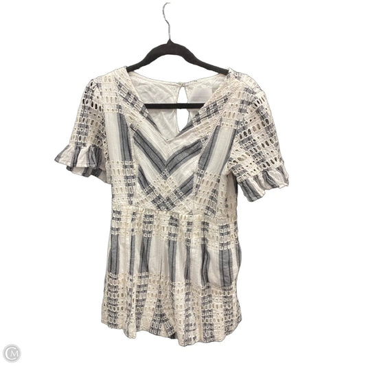 Romper By Cmb In Grey & White, Size: 6