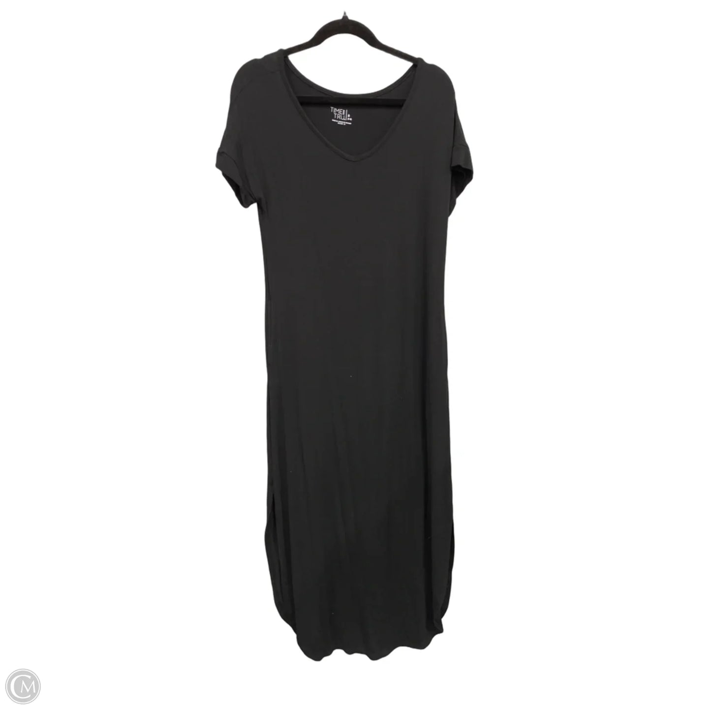 Dress Casual Maxi By Time And Tru In Black, Size: S