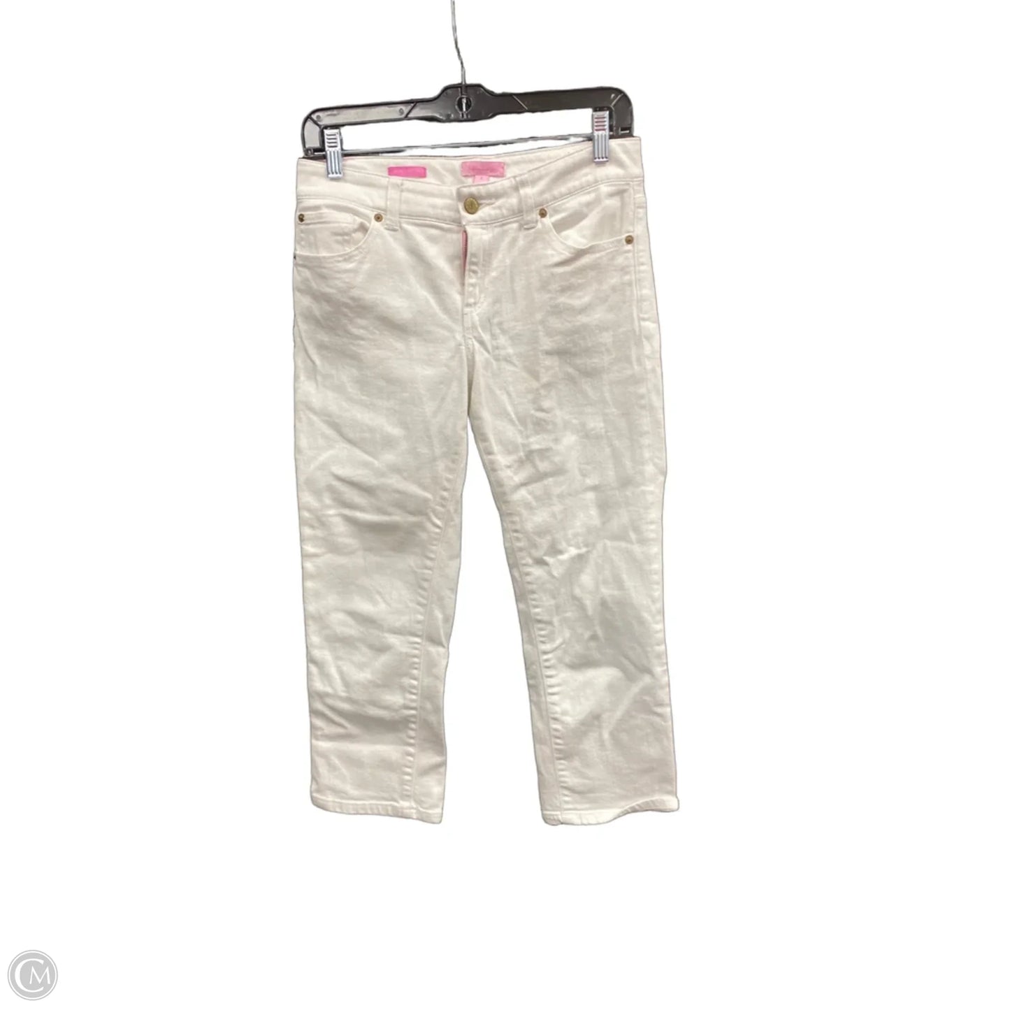 Jeans Designer By Lilly Pulitzer In White, Size: 4