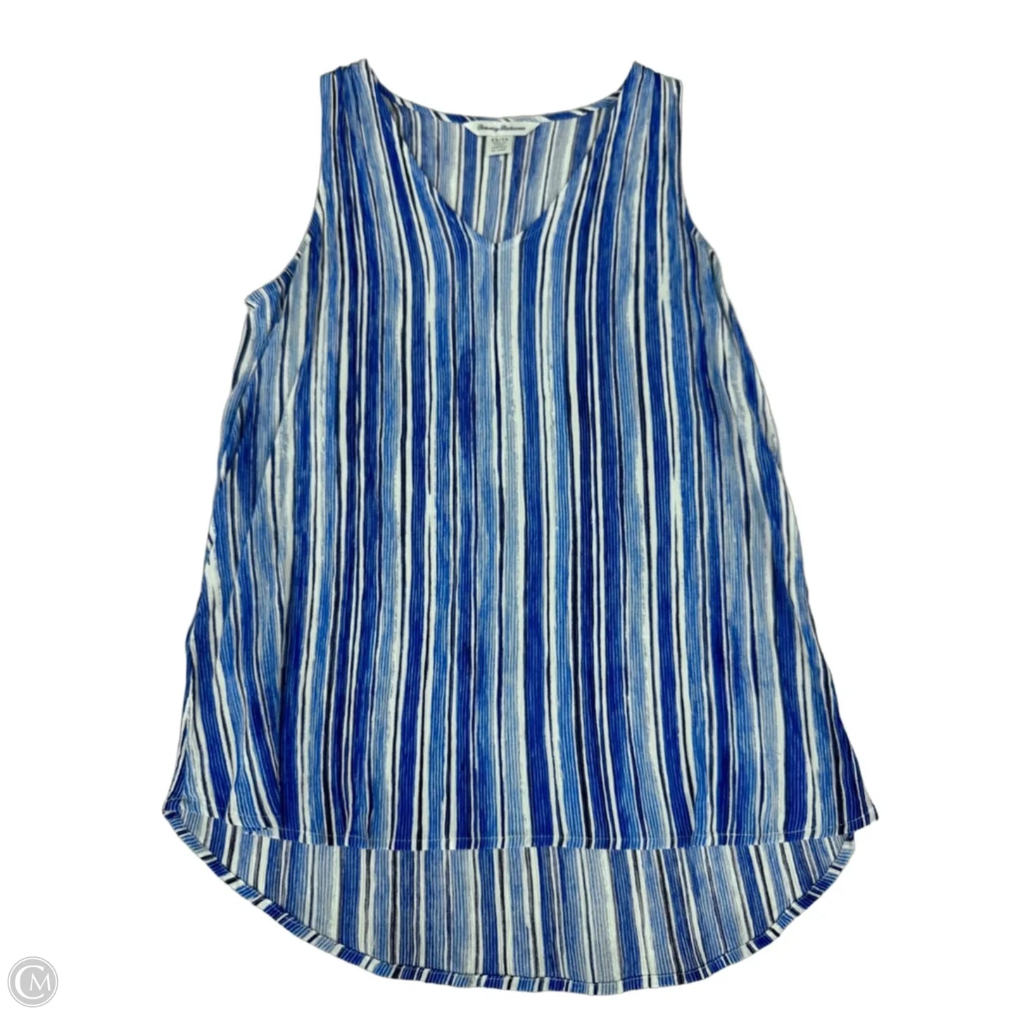 Top Sleeveless By Tommy Bahama In Blue & White, Size: Xs