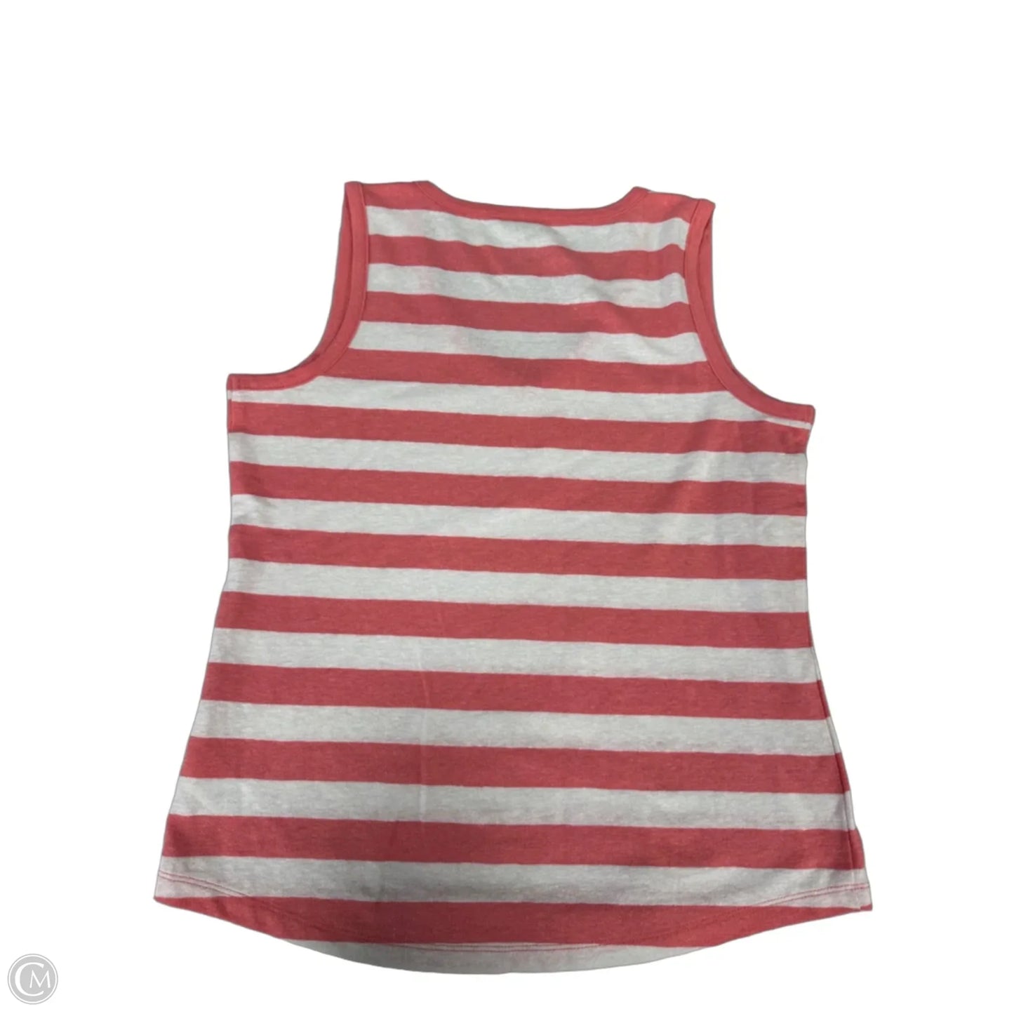 Top Sleeveless By Talbots In Pink & White, Size: Sp