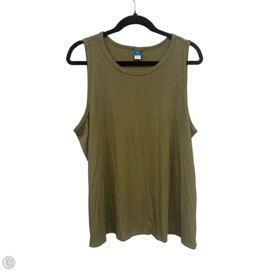 Top Sleeveless Basic By Old Navy In Green, Size: Xl