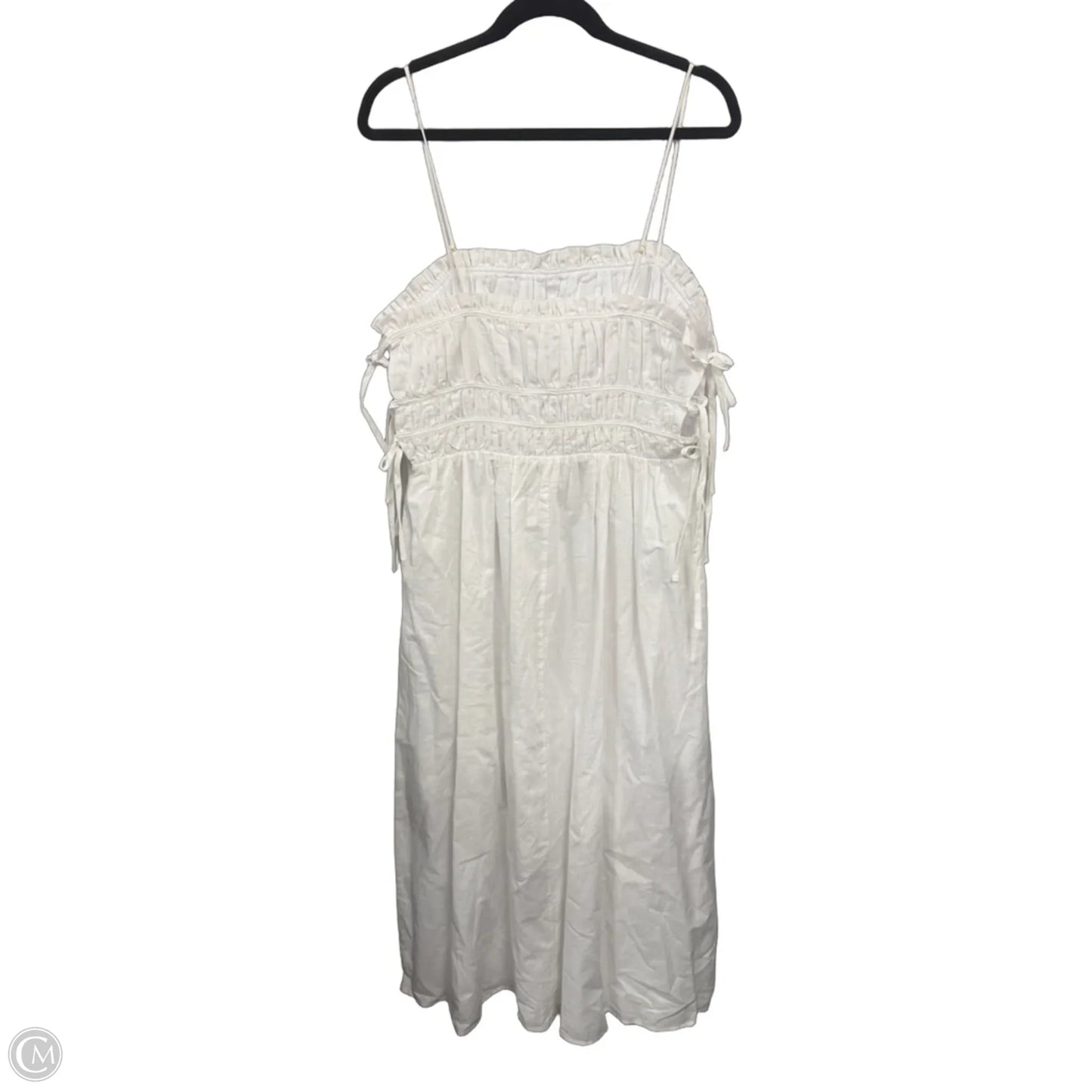 Dress Casual Maxi By Cmc In White, Size: 8