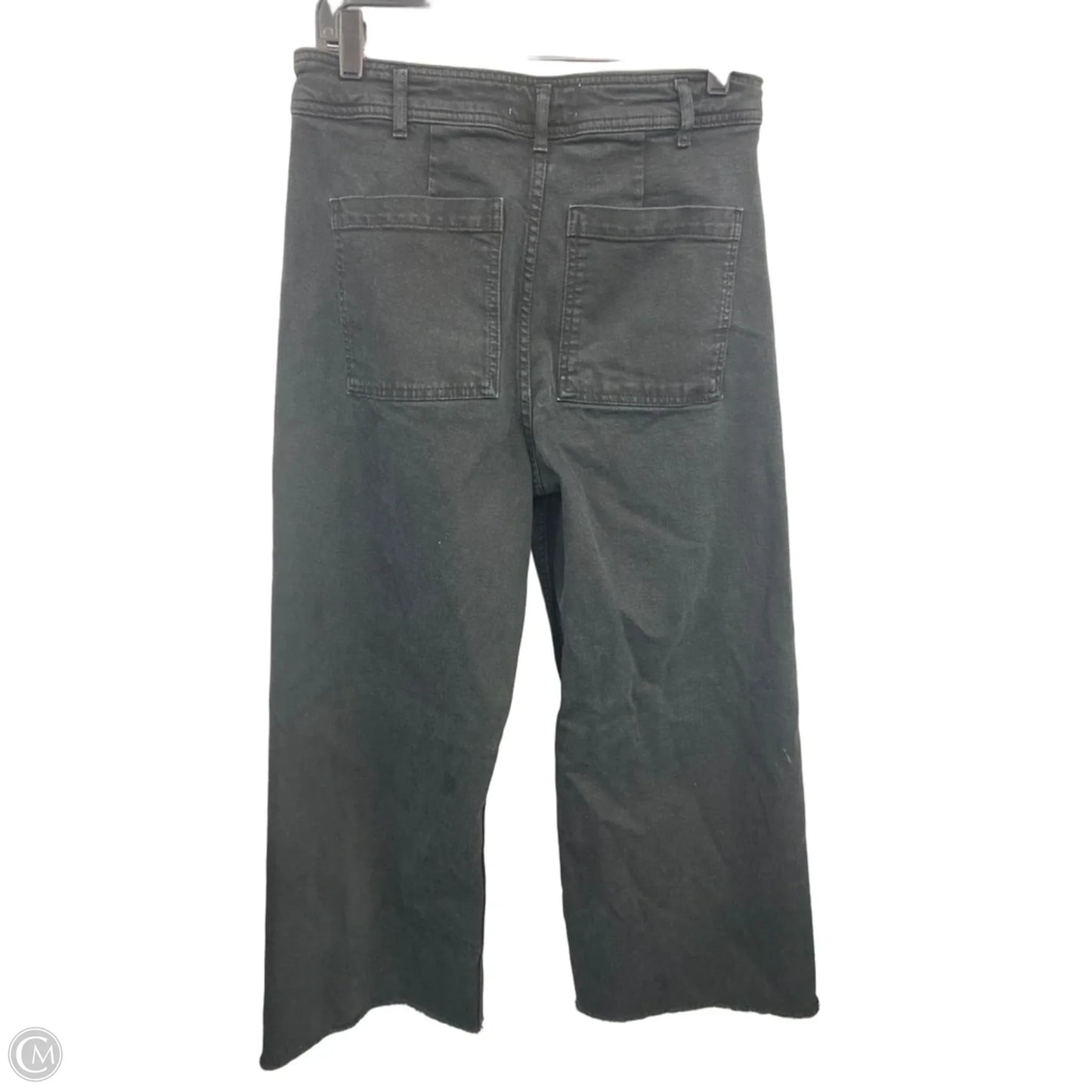 Jeans Wide Leg By Zara In Black, Size: 8