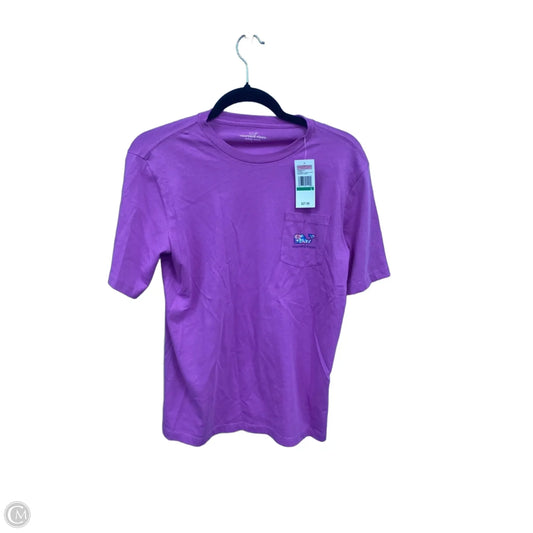 Top Short Sleeve Basic By Vineyard Vines In Purple, Size: L