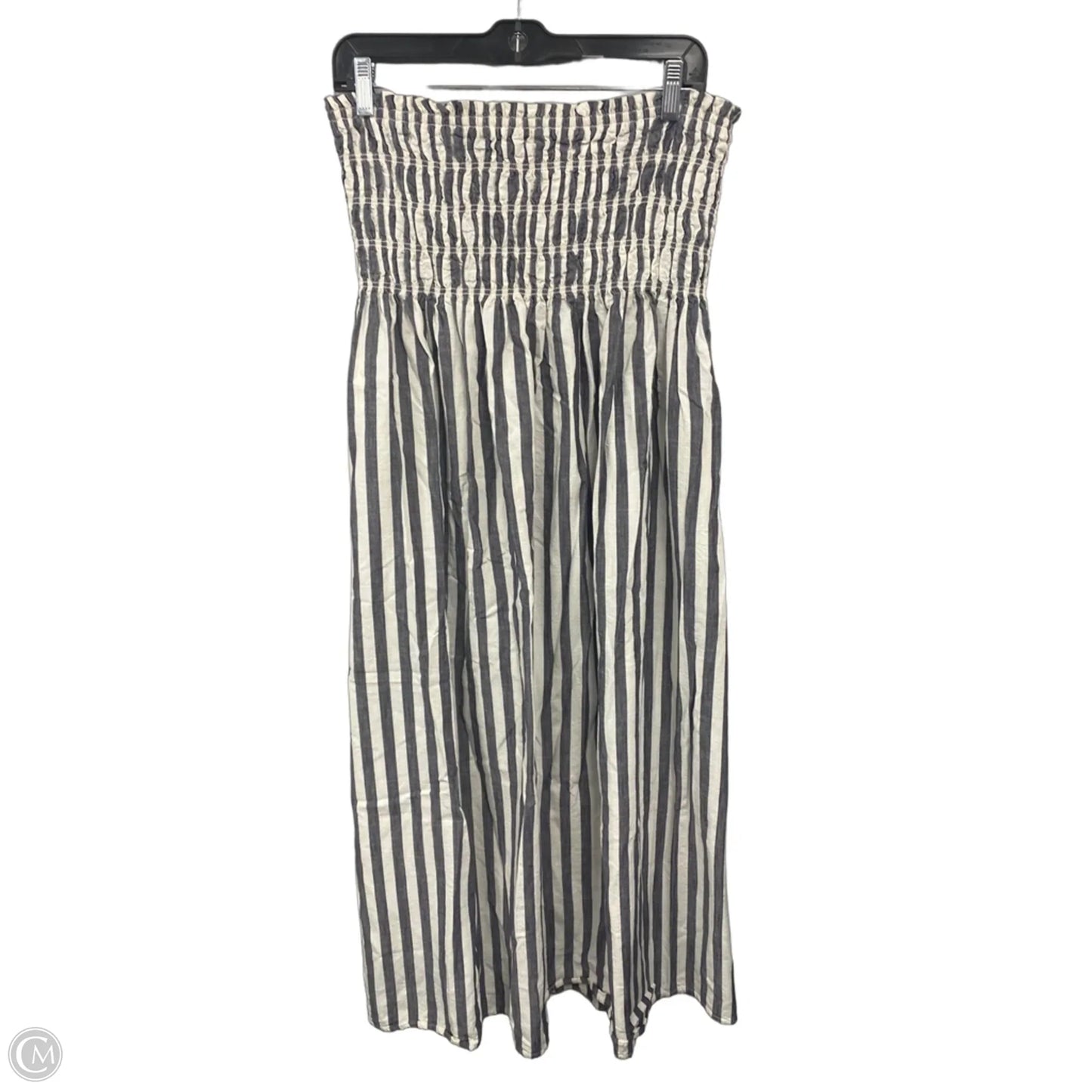 Dress Casual Maxi By Universal Thread In Grey & White, Size: M