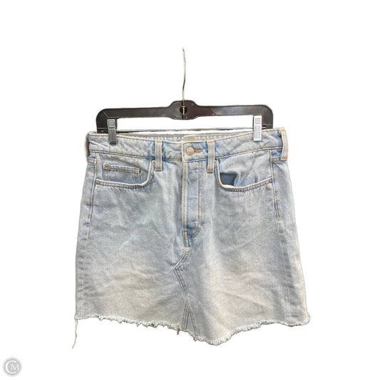 Skirt Midi By H&m In Blue Denim, Size: 8