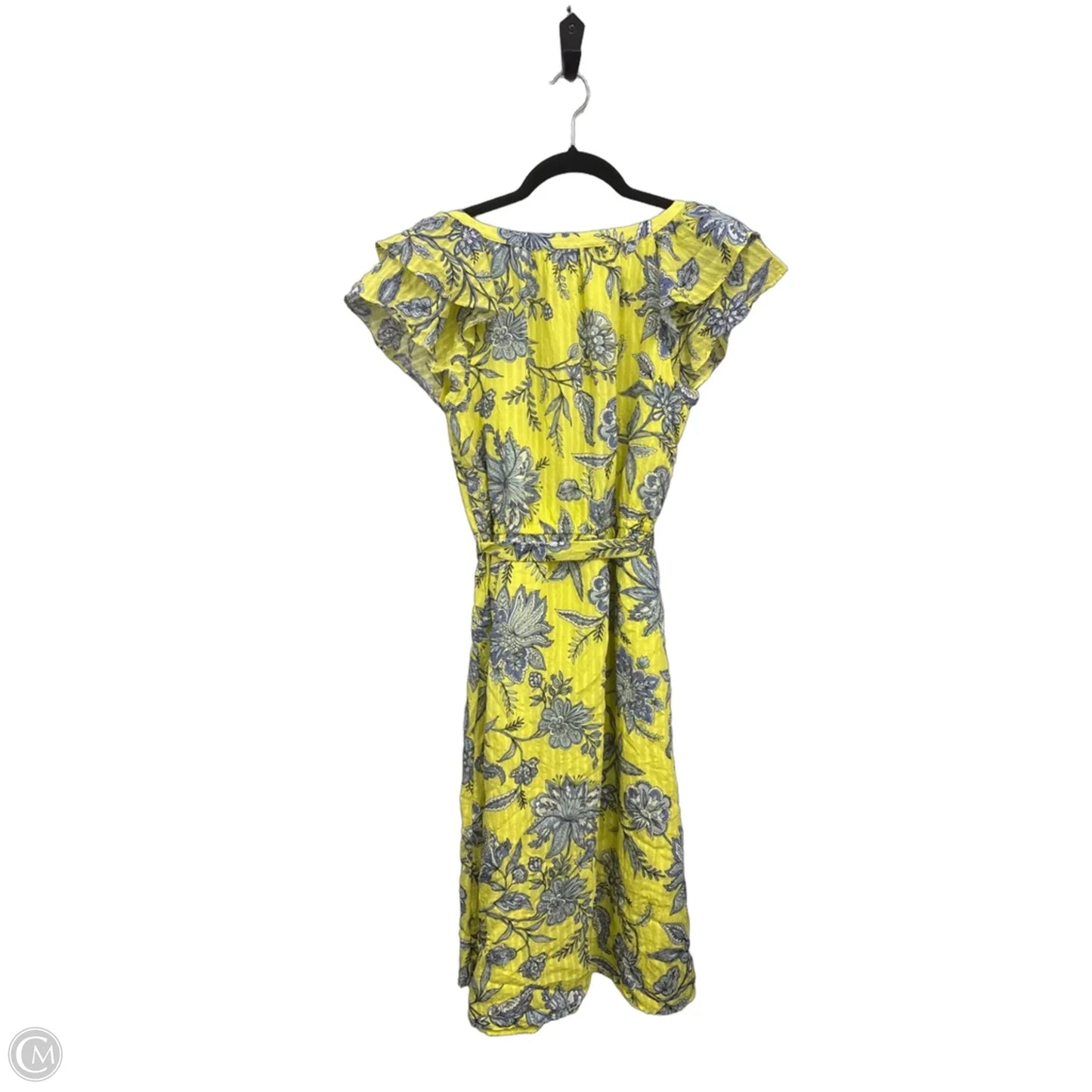 Dress Casual Short By Loft In Blue & Yellow, Size: S