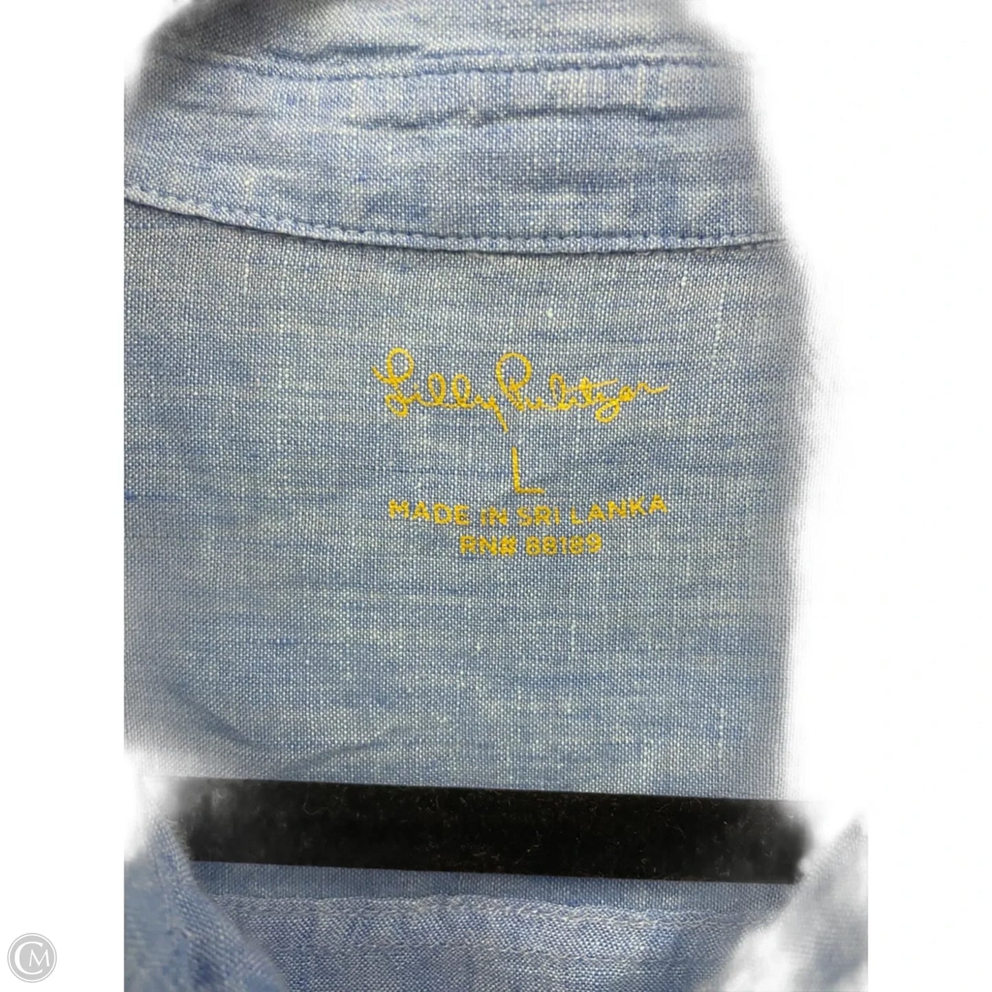Top Sleeveless Designer By Lilly Pulitzer In Blue, Size: L