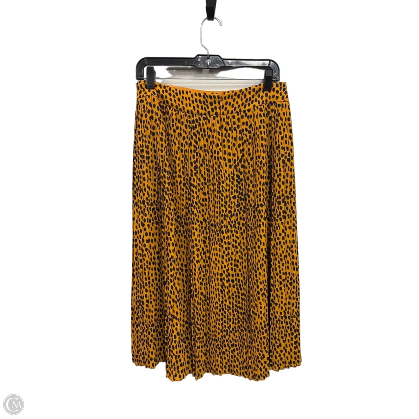 Skirt Midi By J. Crew In Black & Gold, Size: 6