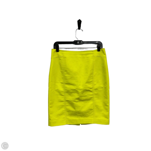 Skirt Mini & Short By Ann Taylor In Chartreuse, Size: 6