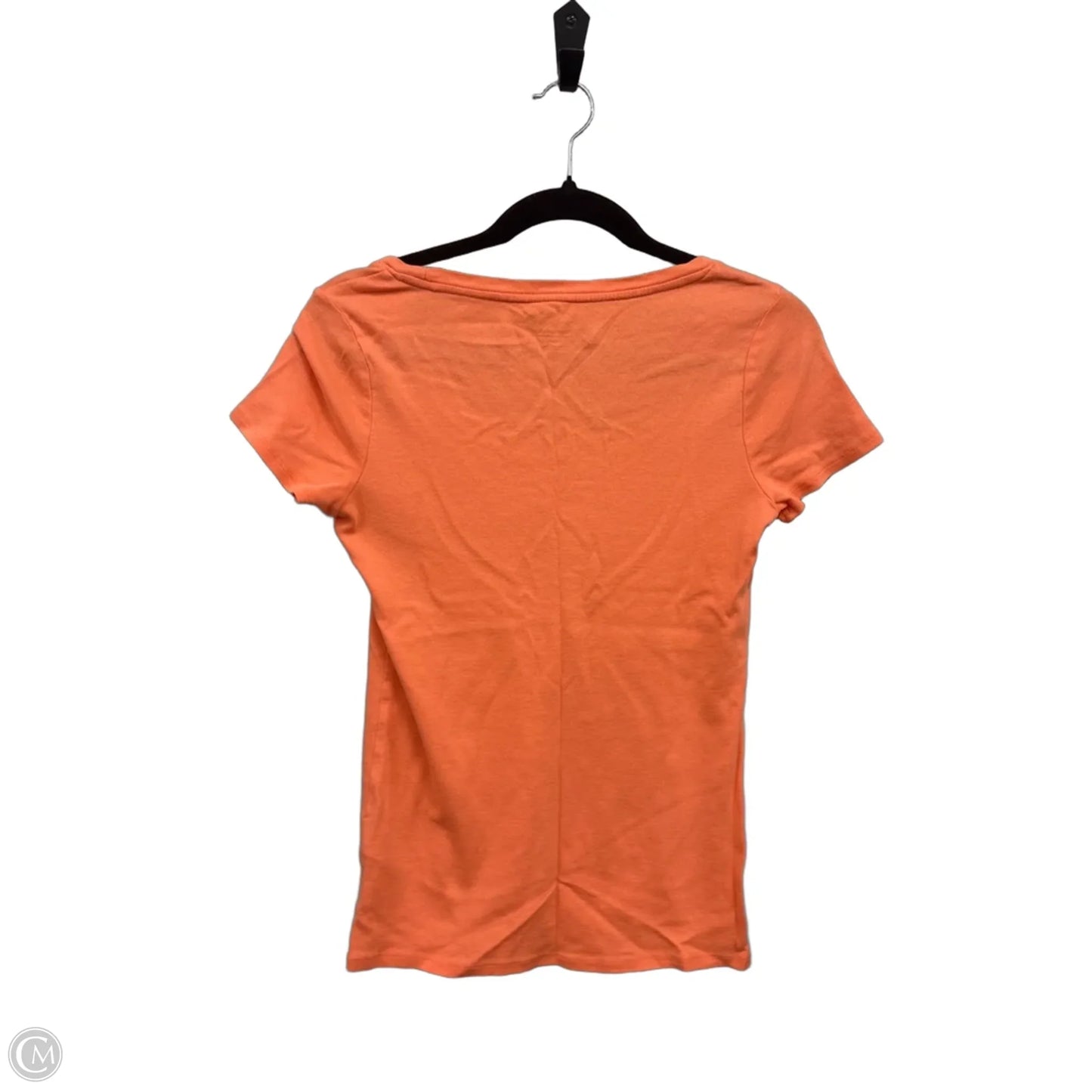 Top Short Sleeve Basic By Merona In Orange, Size: S