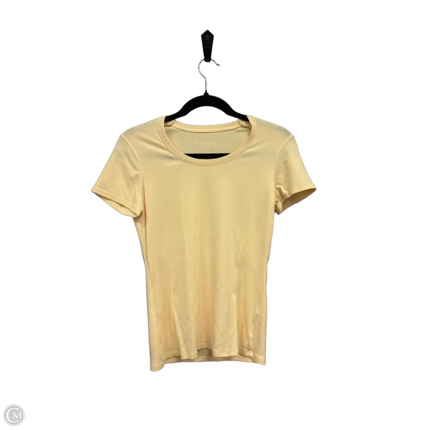 Top Short Sleeve Basic By Faded Glory In Yellow, Size: S