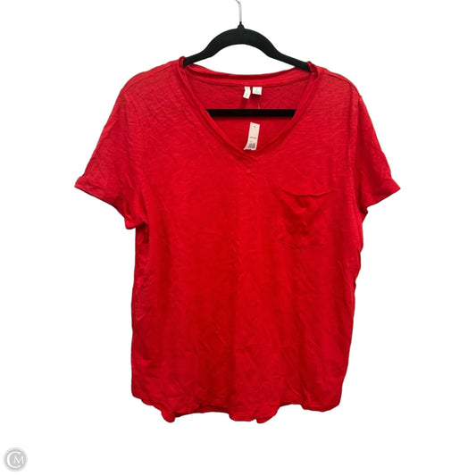 Top Short Sleeve Basic By Cato In Red, Size: L