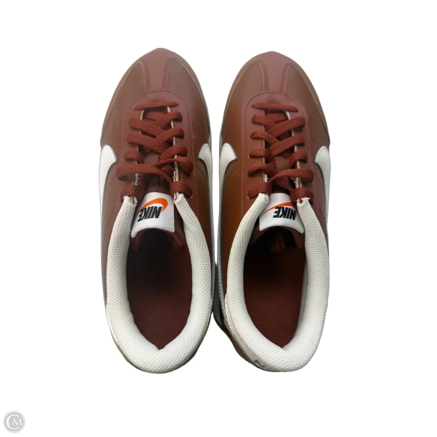 Shoes Athletic By Nike In Brown & White, Size: 9