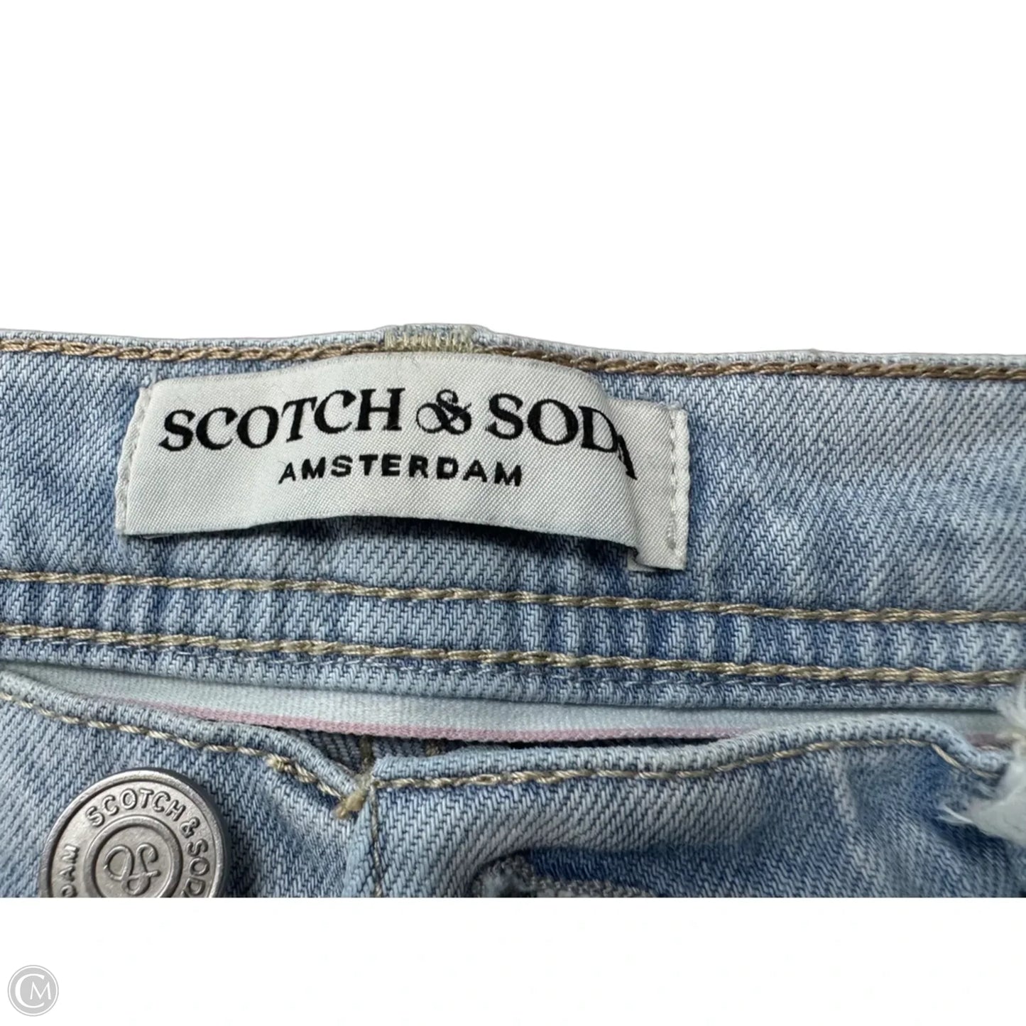 Jeans Wide Leg By Scotch & Soda In Blue Denim, Size: 4