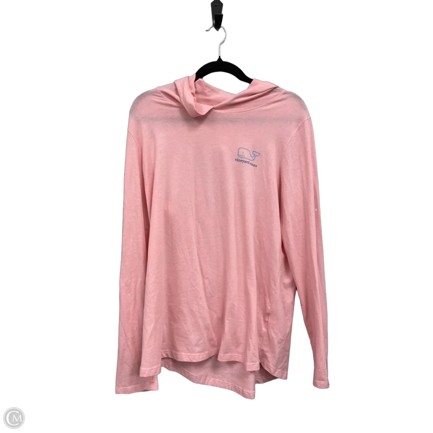 Top Long Sleeve By Vineyard Vines In Blue & Pink, Size: Xl