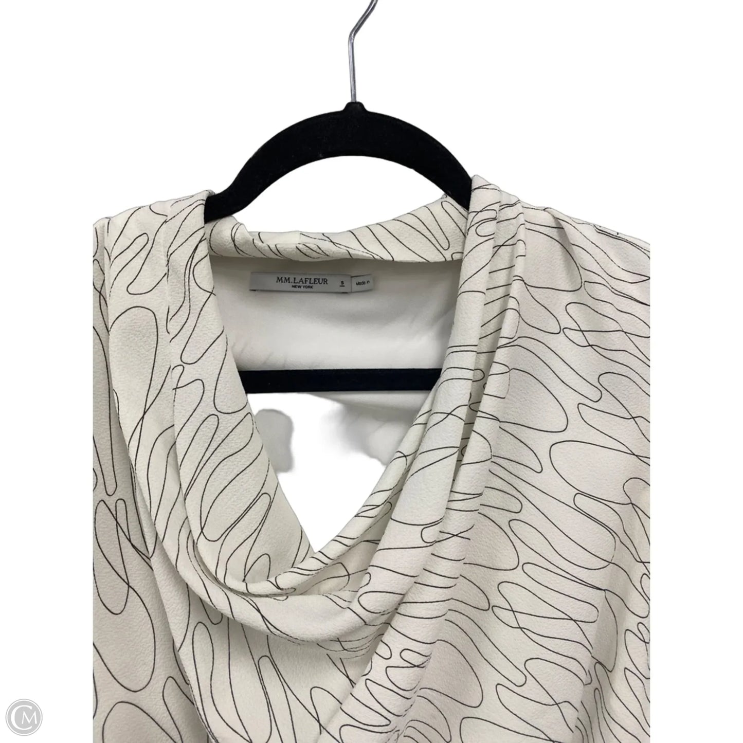 Top Sleeveless By Clothes Mentor In Black & White, Size: S