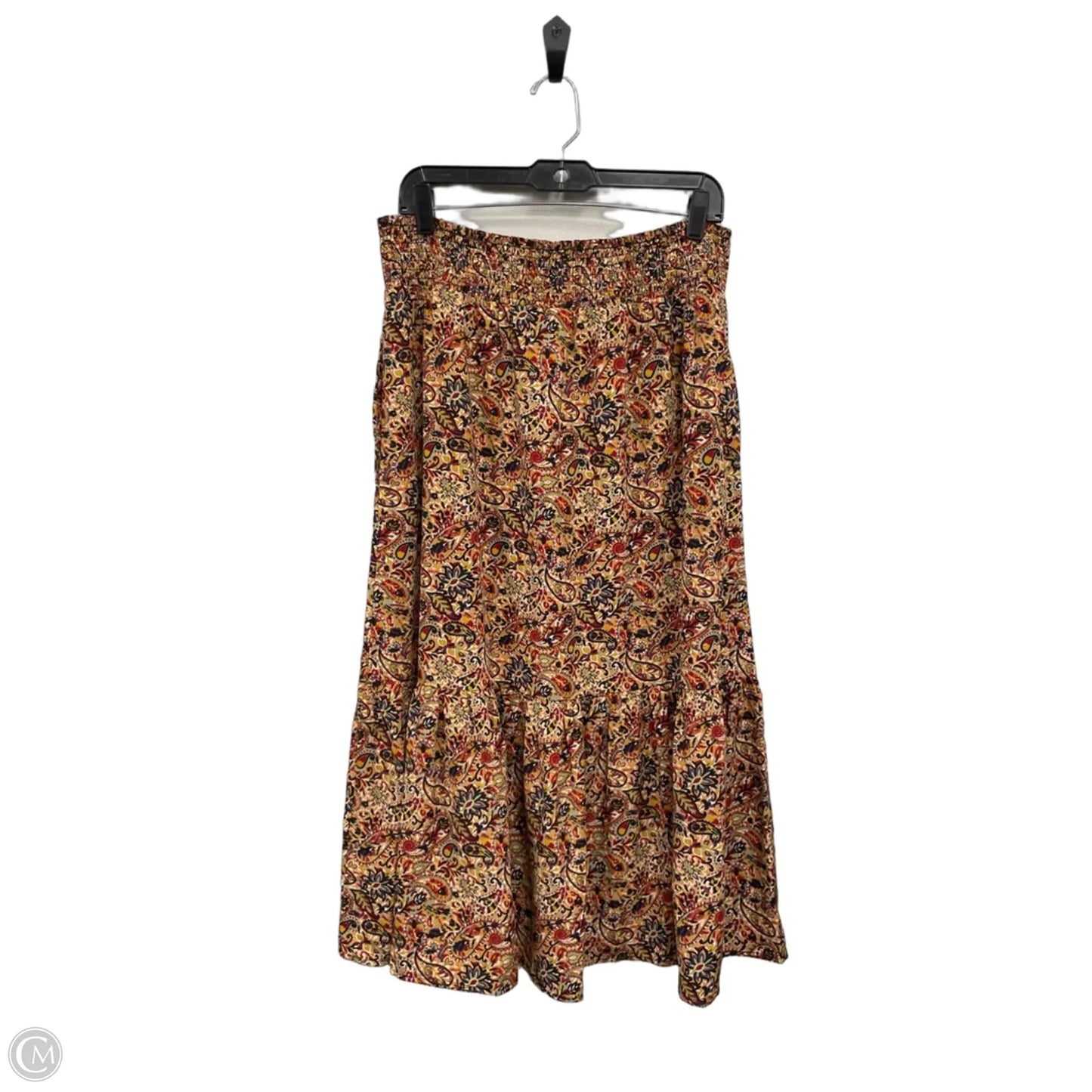 Skirt Maxi By Evereve In Brown & Orange, Size: Xl
