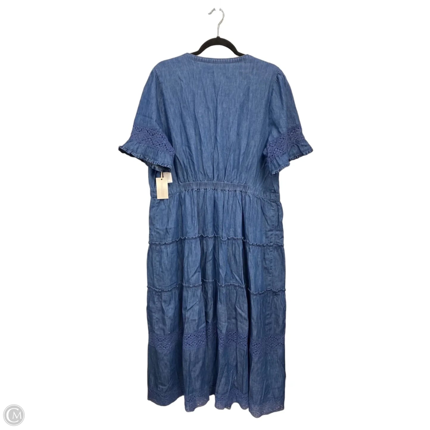 Dress Casual Maxi By Gap In Blue Denim, Size: Xl