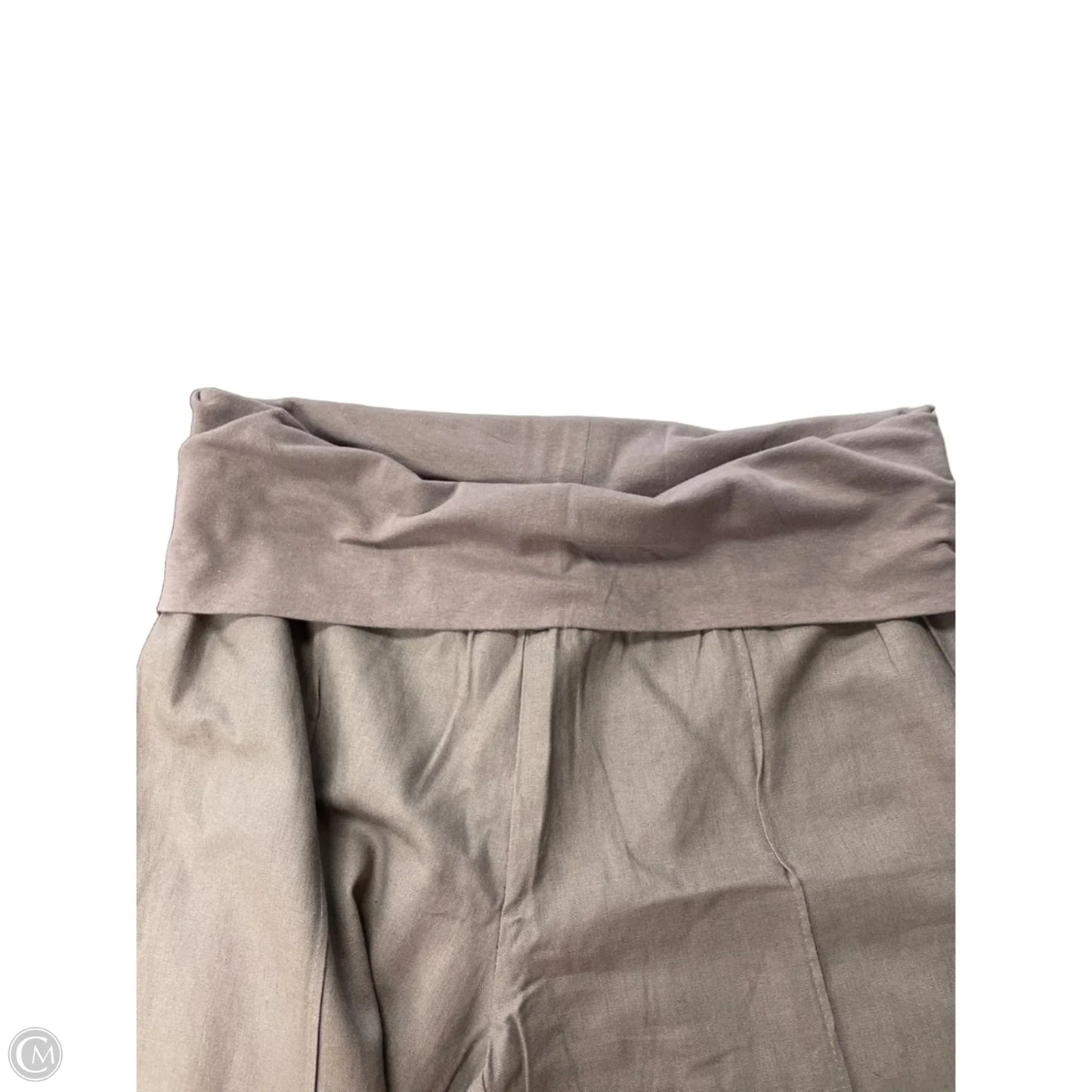 Pants Linen By Just Living In Taupe, Size: L