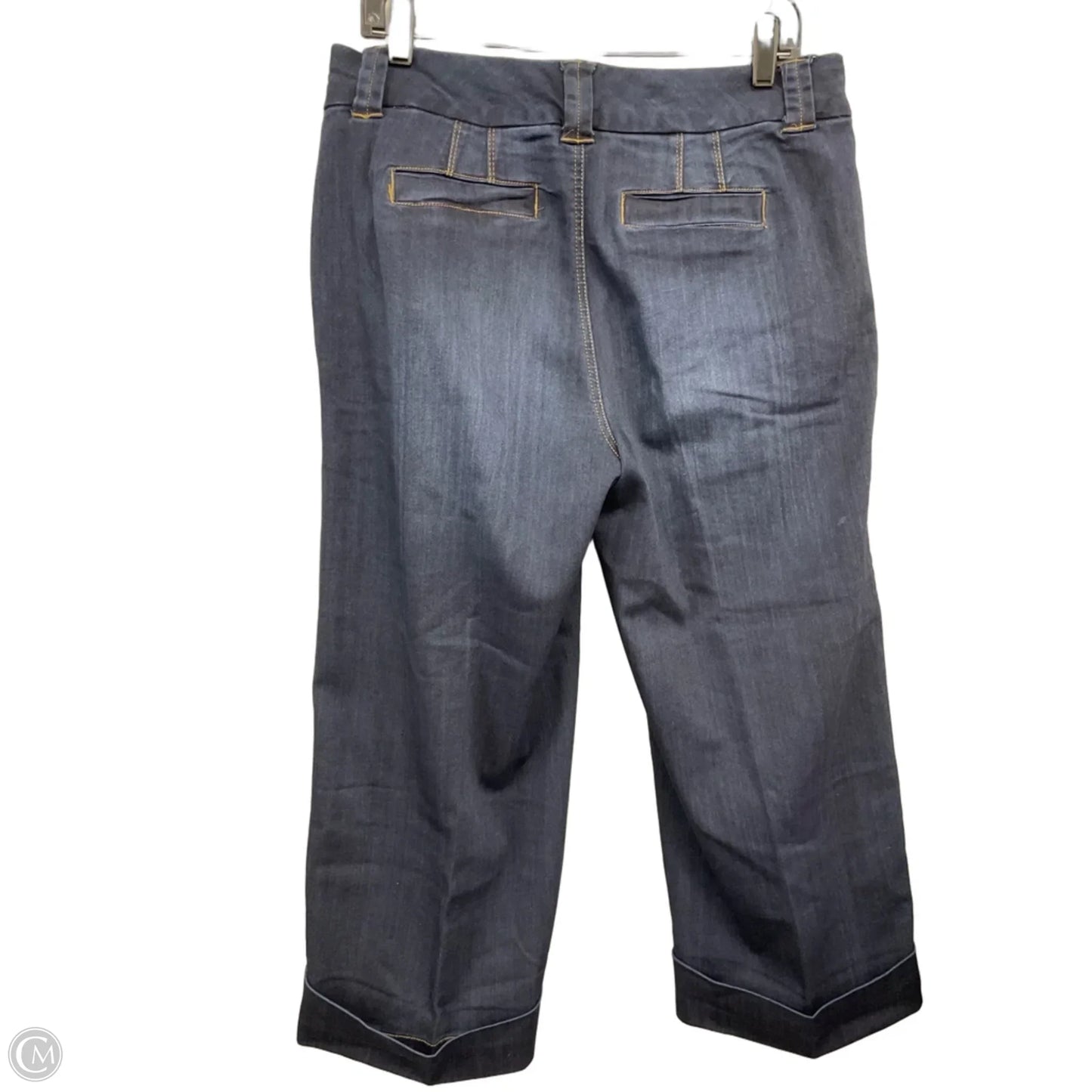 Jeans Wide Leg By One 5 One In Blue Denim, Size: 14