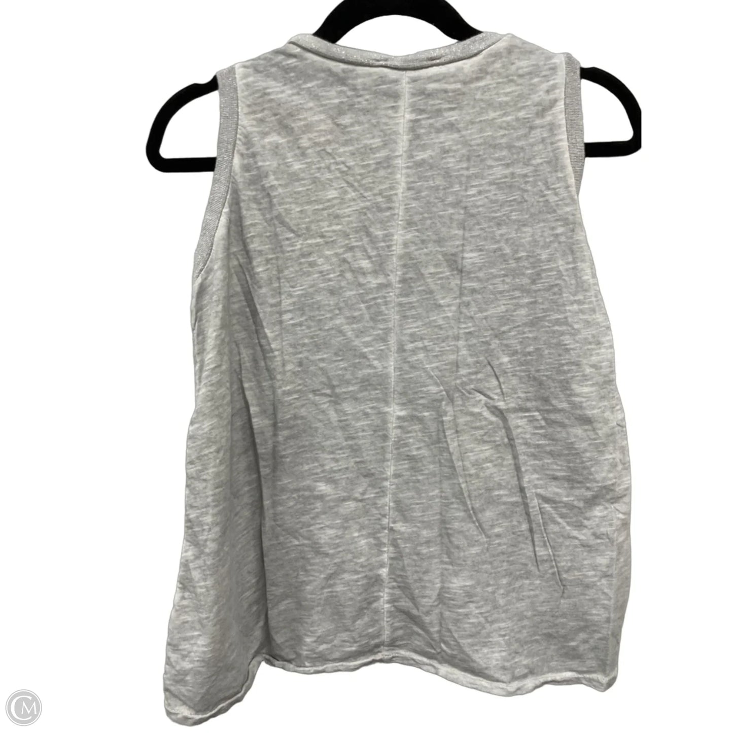 Top Sleeveless By Clothes Mentor In Grey, Size: M