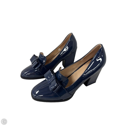 Shoes Heels Block By Clothes Mentor In Blue, Size: 9.5