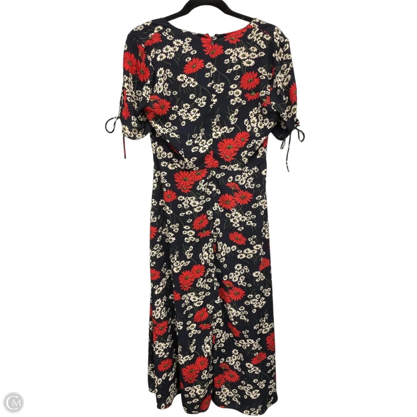 Dress Casual Midi By Madewell In Black & Red, Size: 4