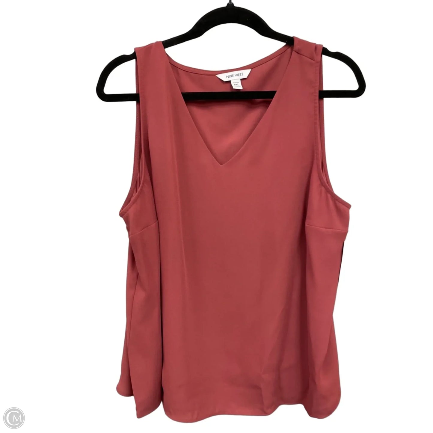 Blouse Sleeveless By Nine West Apparel In Orange, Size: Xlp