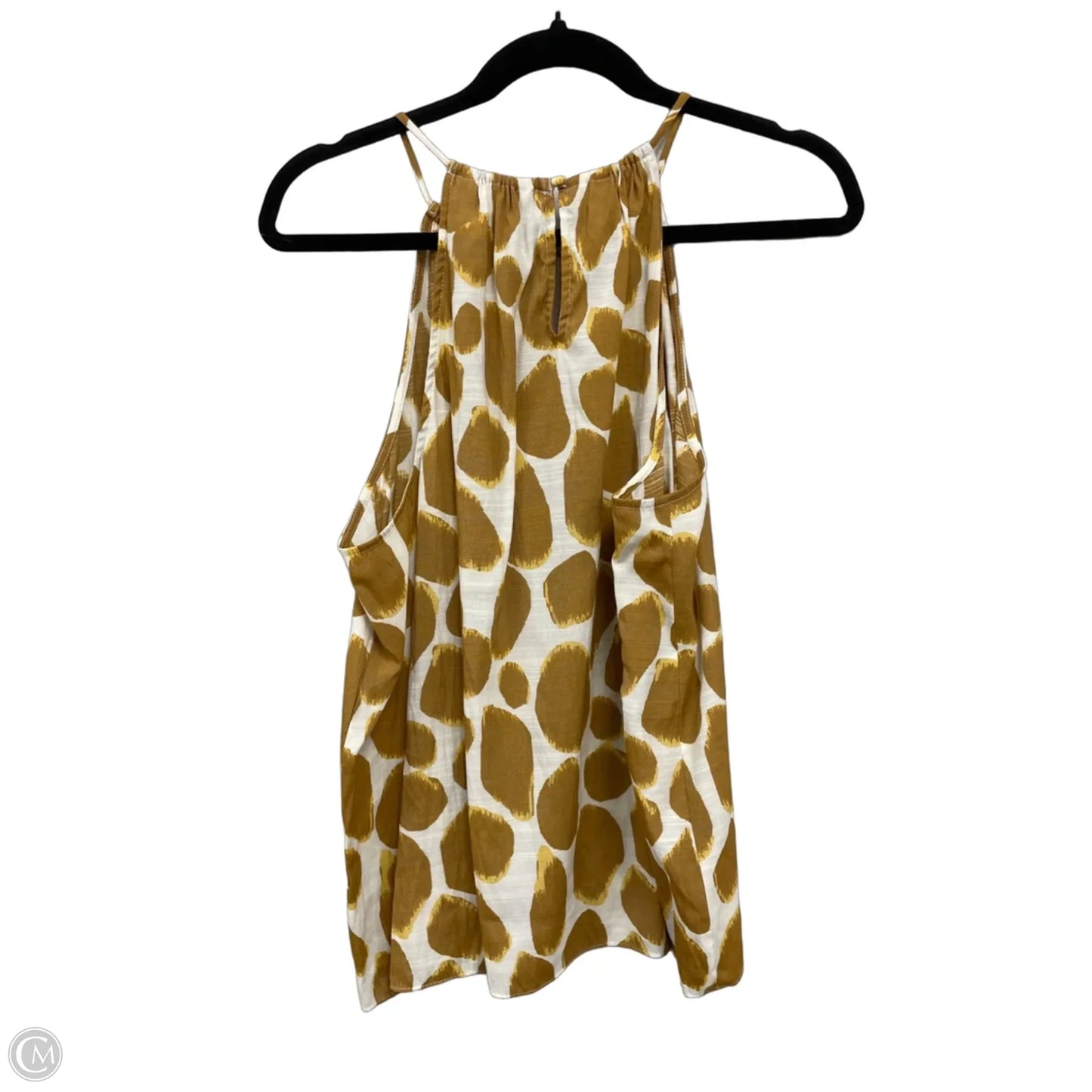 Top Sleeveless By Nine West Apparel In Brown & Cream, Size: Xl