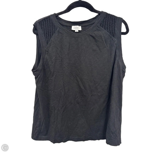 Top Sleeveless By Evereve In Black, Size: L