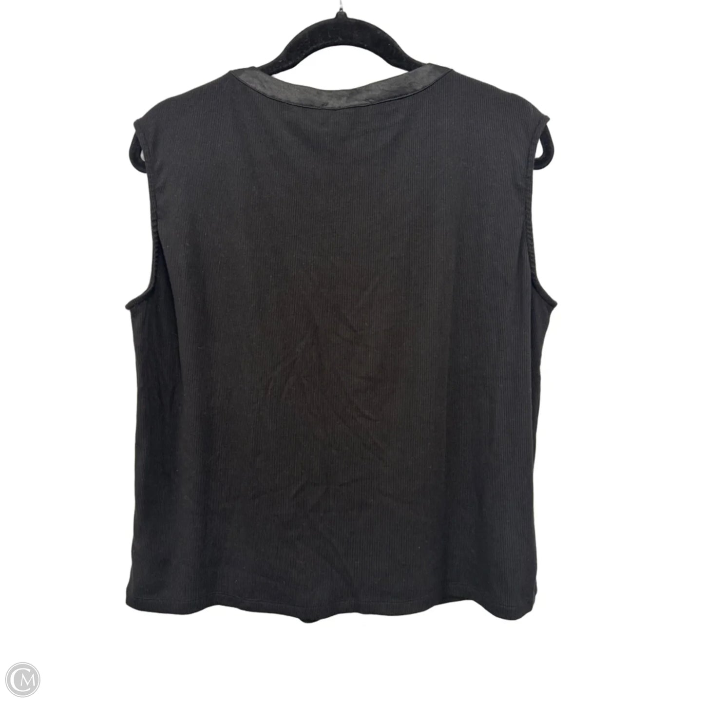 Top Sleeveless By Evereve In Black, Size: L