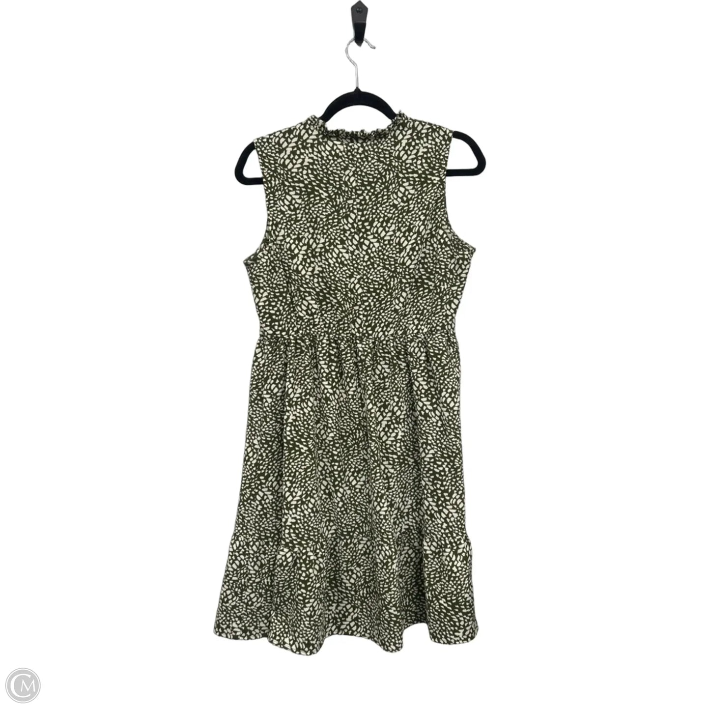 Dress Casual Short By Kate And Lily In Green & White, Size: 10