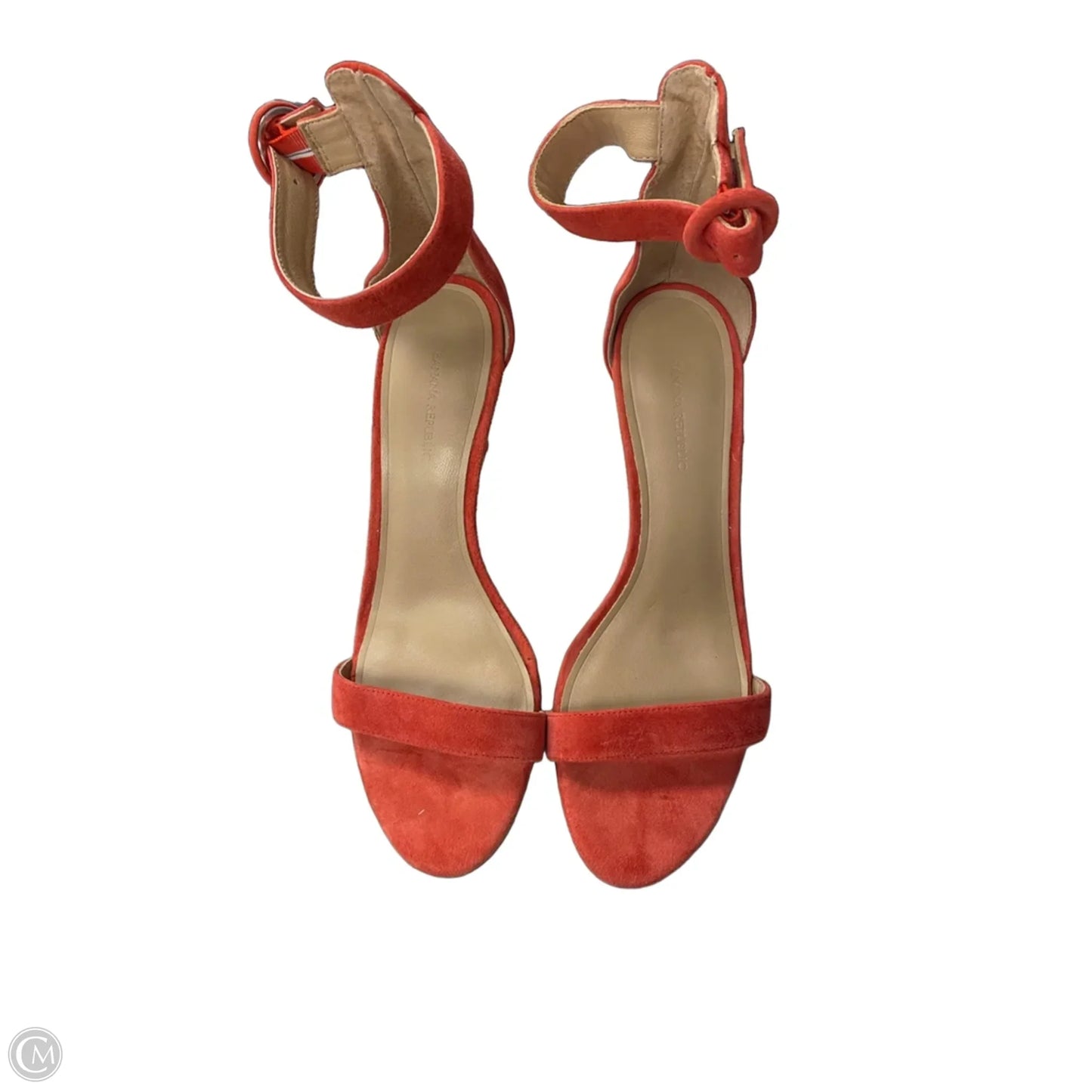 Sandals Heels Stiletto By Banana Republic In Coral, Size: 10