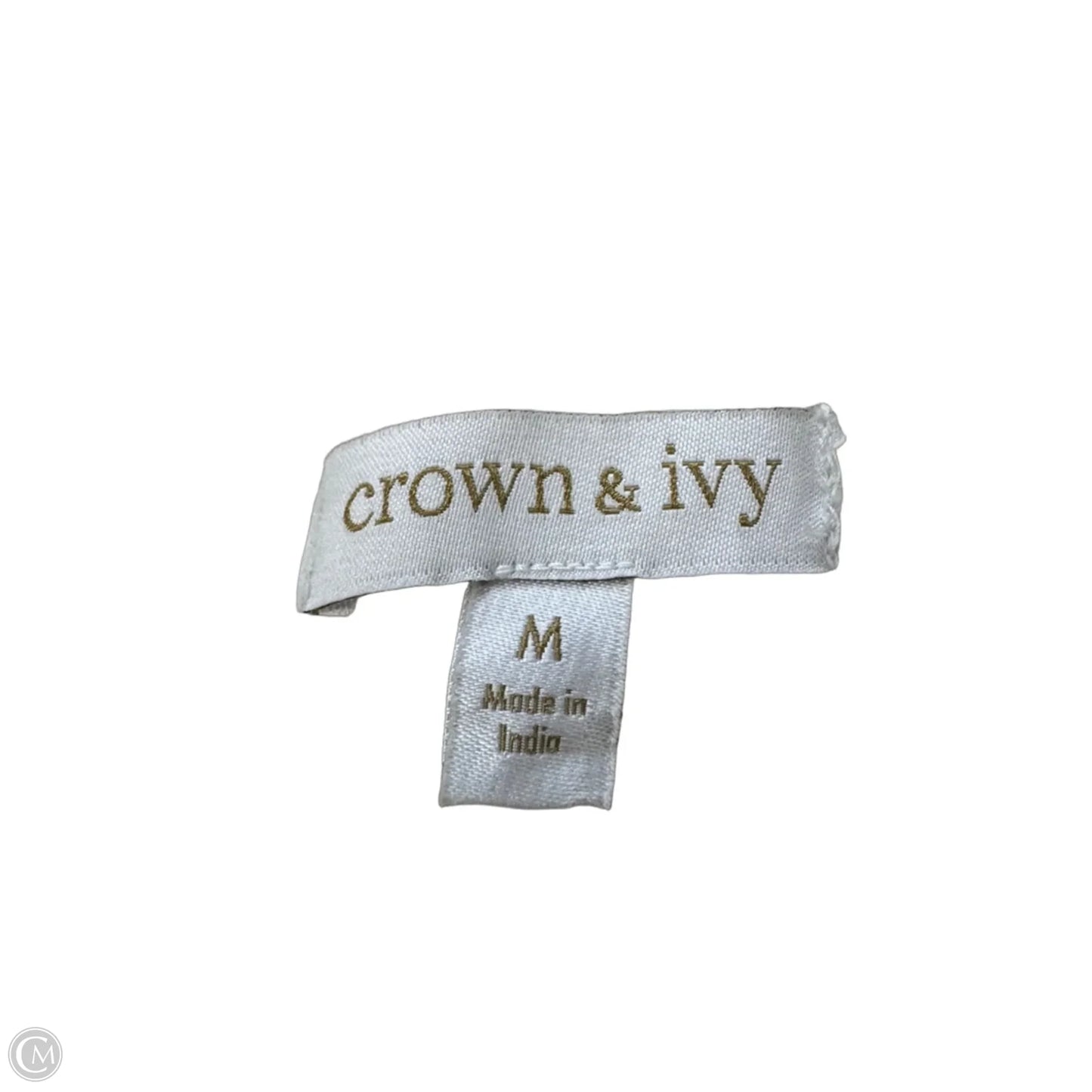 Dress Casual Maxi By Crown And Ivy In Tan & White, Size: M