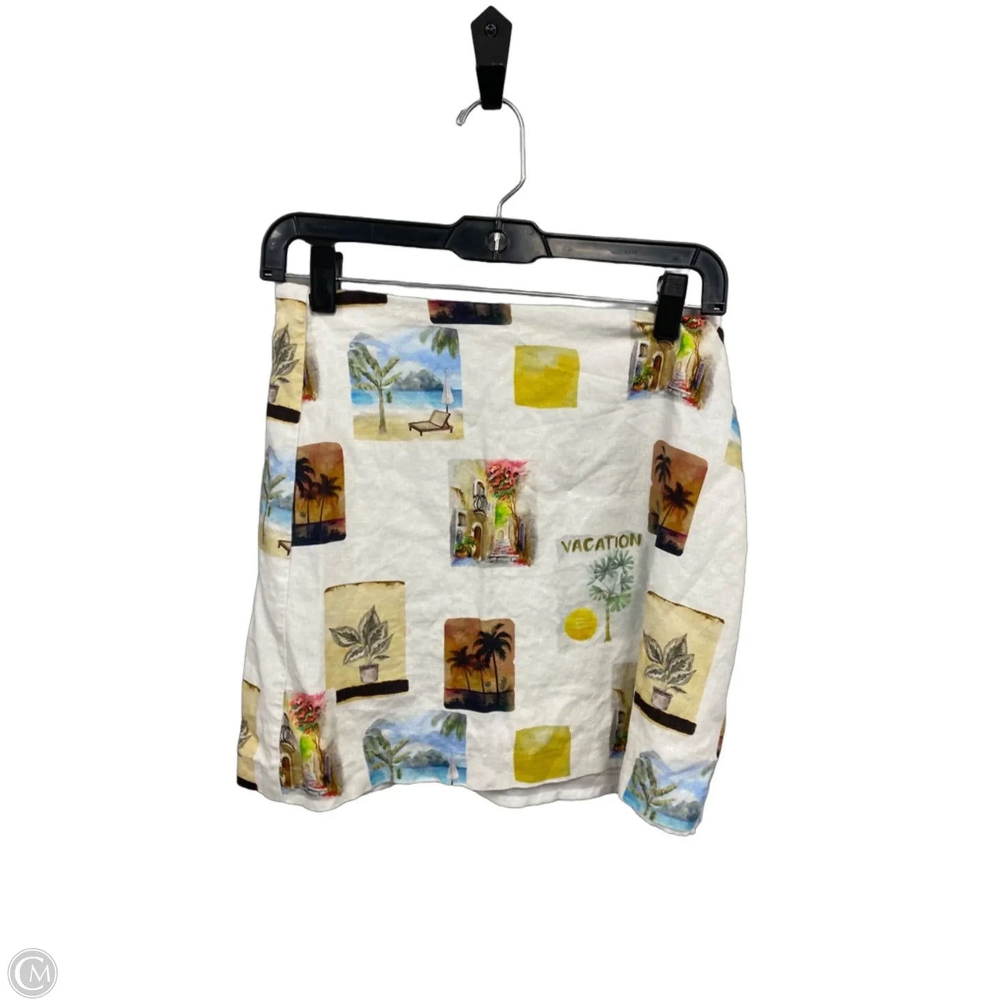 Skirt Mini & Short By C And C In Cream & White, Size: S