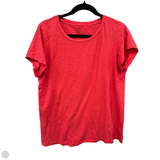 Top Short Sleeve Basic By Crown And Ivy In Red, Size: Xl